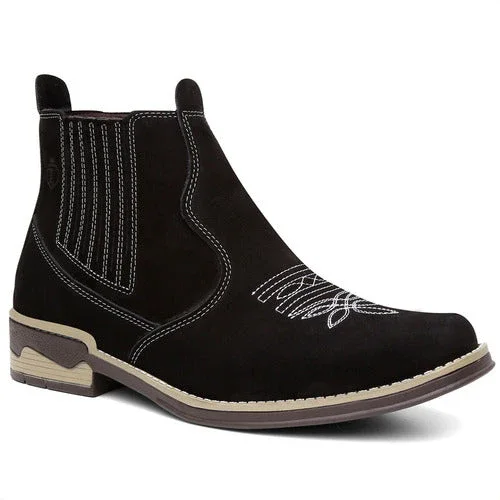 Bota Masculina Chelsea Botina Leve E Macia Palmilhas De Gel
